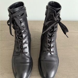 Dolce Vita Black Lace Up Combat Boots